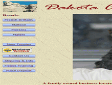 Tablet Screenshot of dakotacountrykennels.com